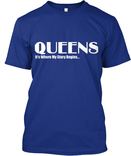 Queens T-Shirt Blue