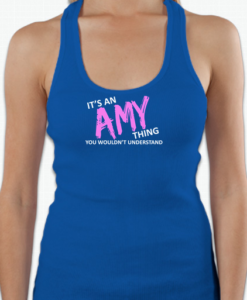 It's an Amy Thing Racerback Royal Blue