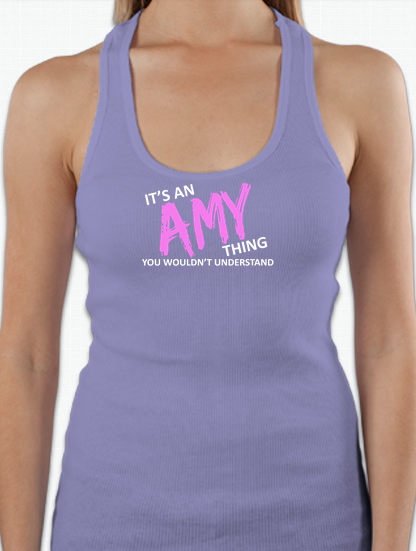 It's an Amy Thing Racerback Violet